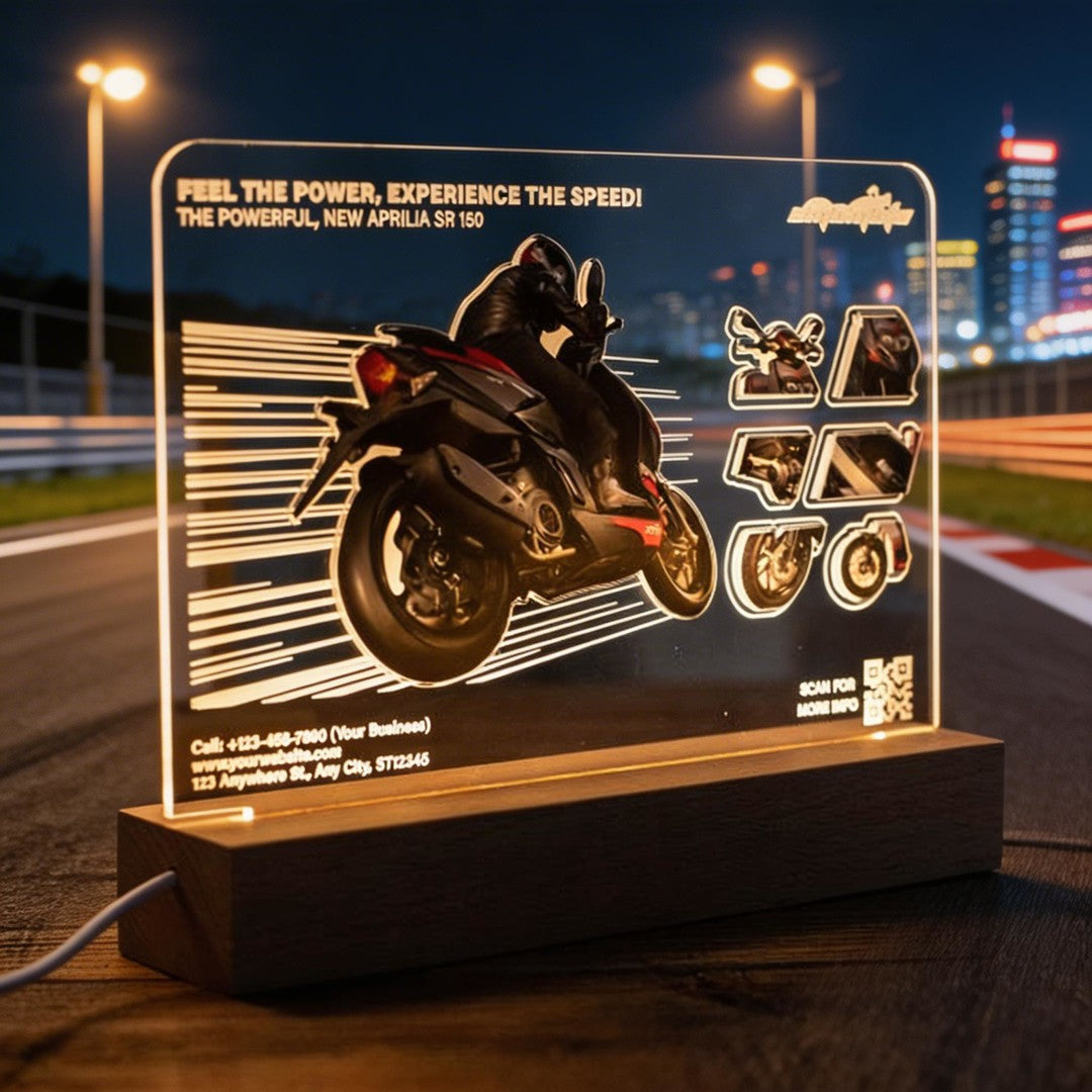 Custom 3D LED Motorcycle Night Light SGTN019
