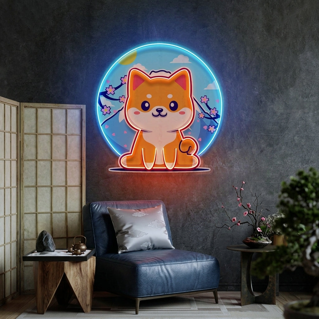 Shiba Mountain LED Neon Sign Light Pop Art