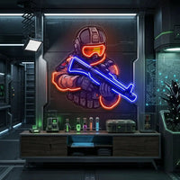 Shooting Games LED Neon Sign Light Pop Art