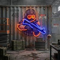 Shooting Games LED Neon Sign Light Pop Art