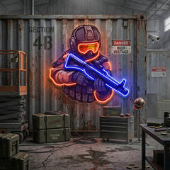 Shooting Games LED Neon Sign Light Pop Art