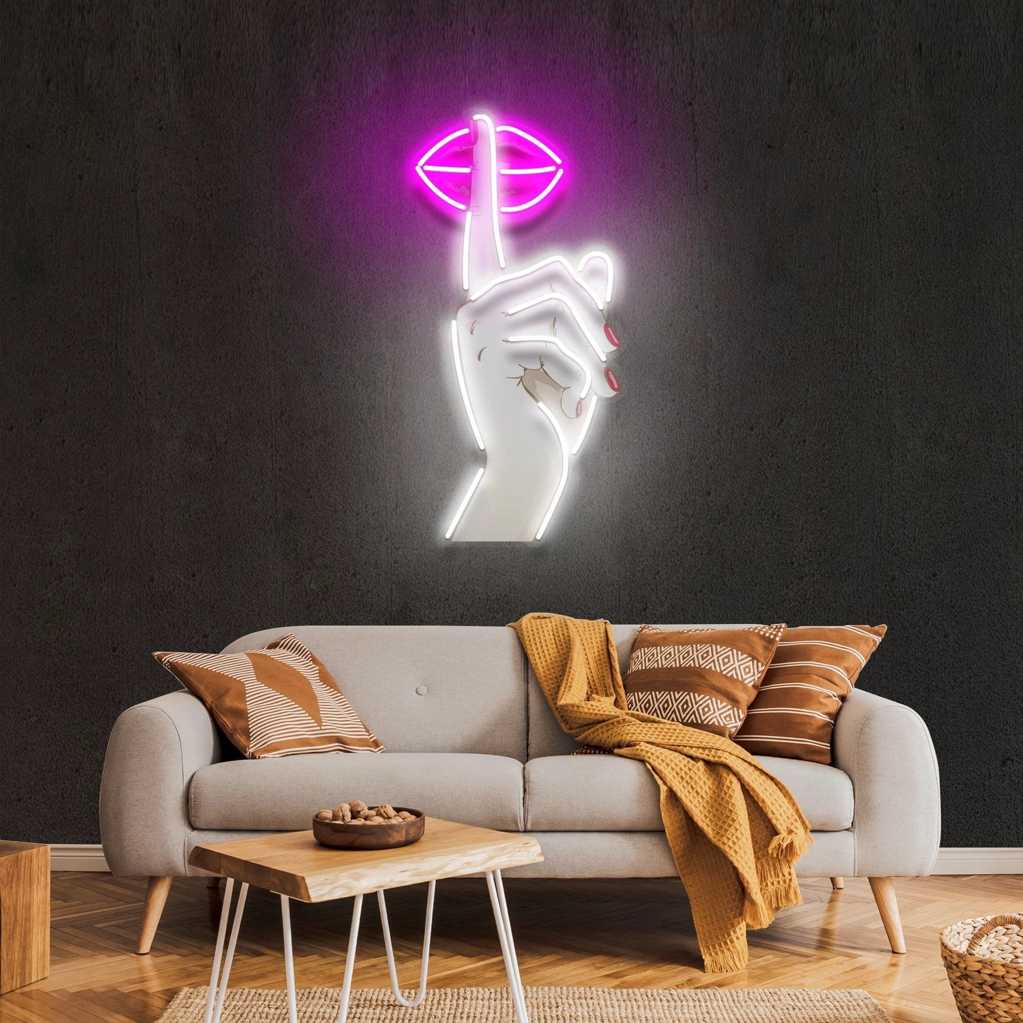 Shut Up Artwork Led Neon Sign Light