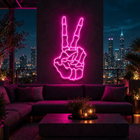 Skeleton Peace Sign