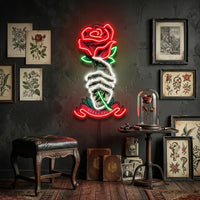 Skeleton Hand Sose LED Neon Sign Light Pop Art