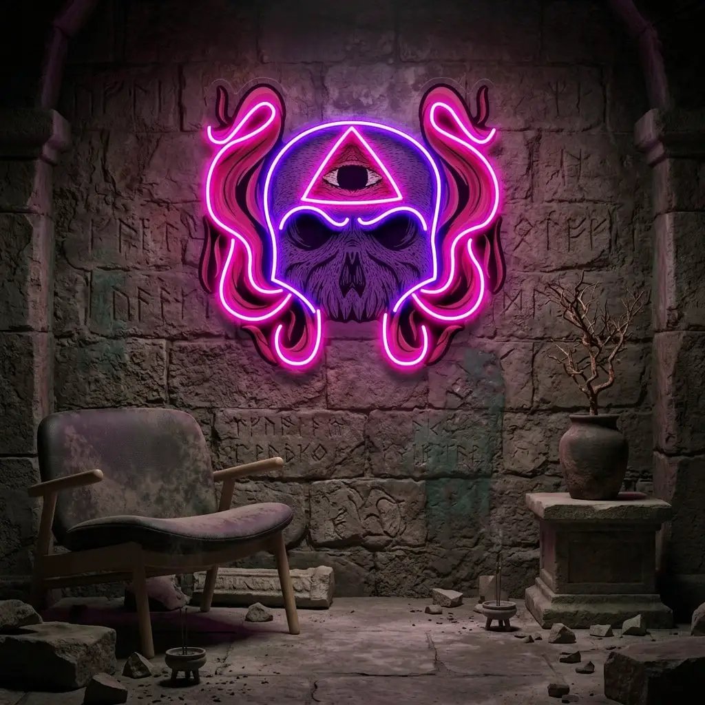 Skull Soul LED Neon Sign Light Pop Art