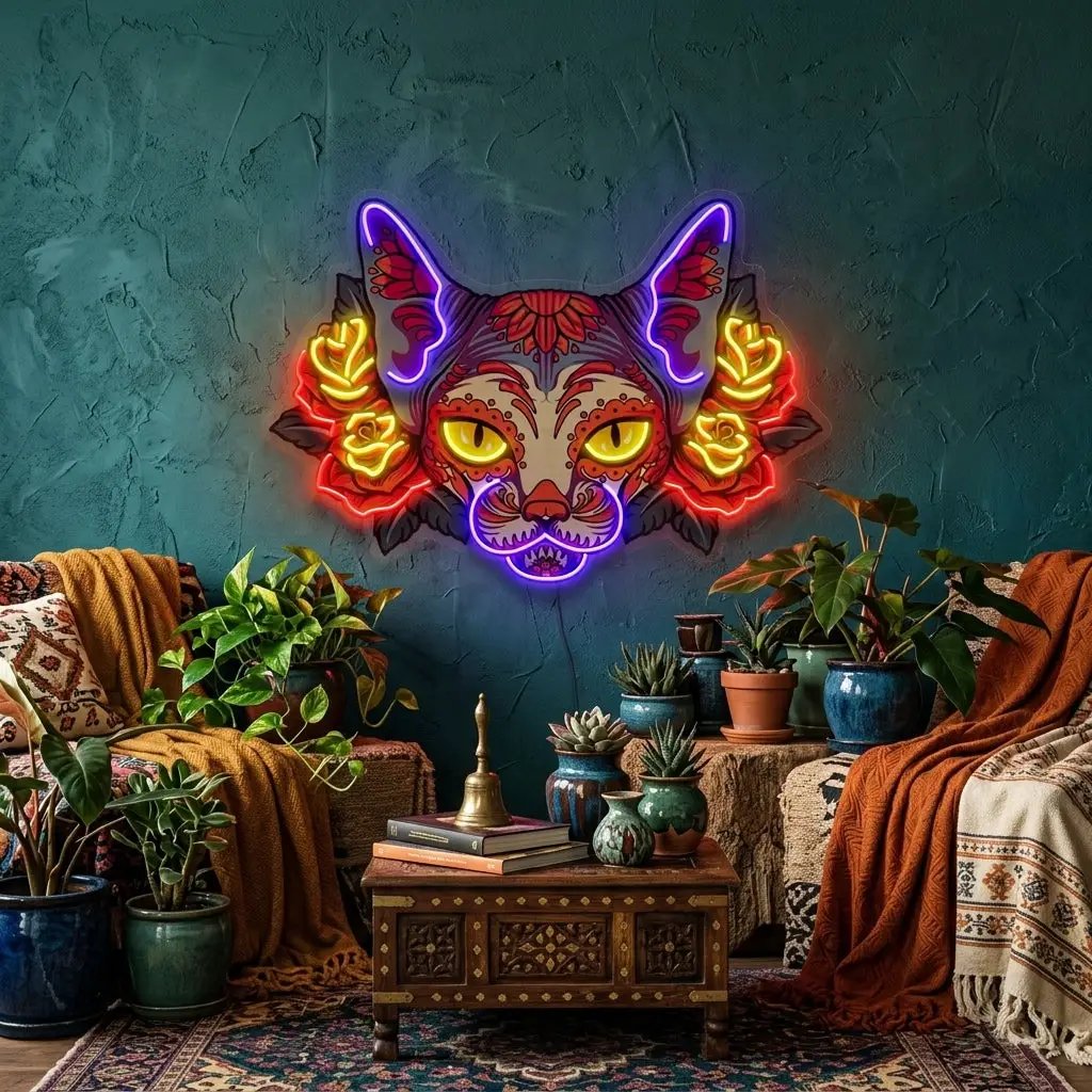 Sphynx LED Neon Sign Light Pop Art