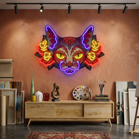 Sphynx LED Neon Sign Light Pop Art