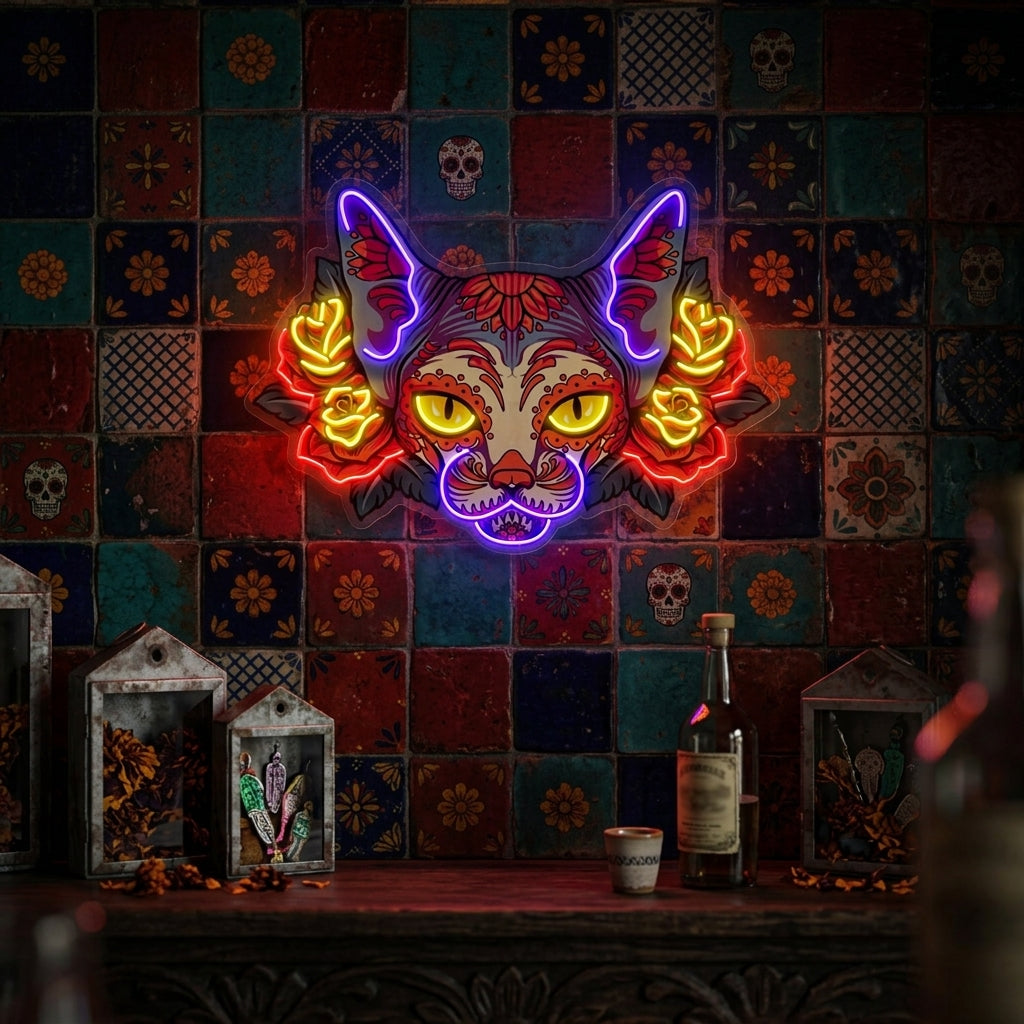 Sphynx LED Neon Sign Light Pop Art