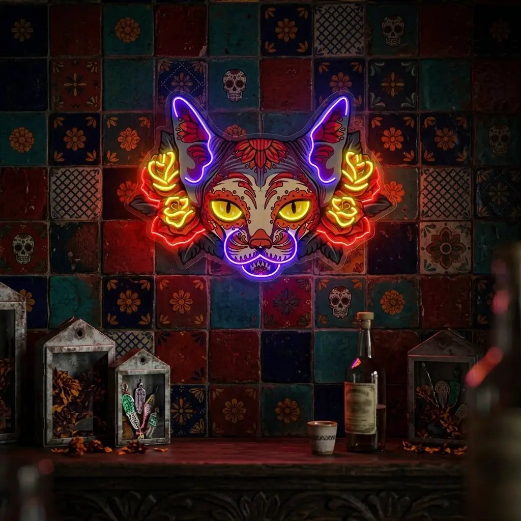 Sphynx LED Neon Sign Light Pop Art