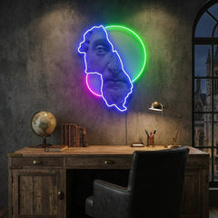 Statue man Neon Artwork Led Neon Sign Light