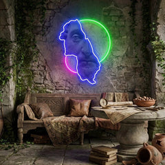 Statue man Neon Artwork Led Neon Sign Light