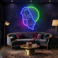Statue man Neon Artwork Led Neon Sign Light