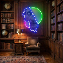 Statue man Neon Artwork Led Neon Sign Light