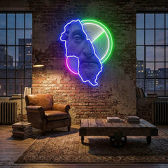 Statue man Neon Artwork Led Neon Sign Light