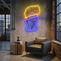 Statue Of David Neon Artwork Led Neon Sign Light