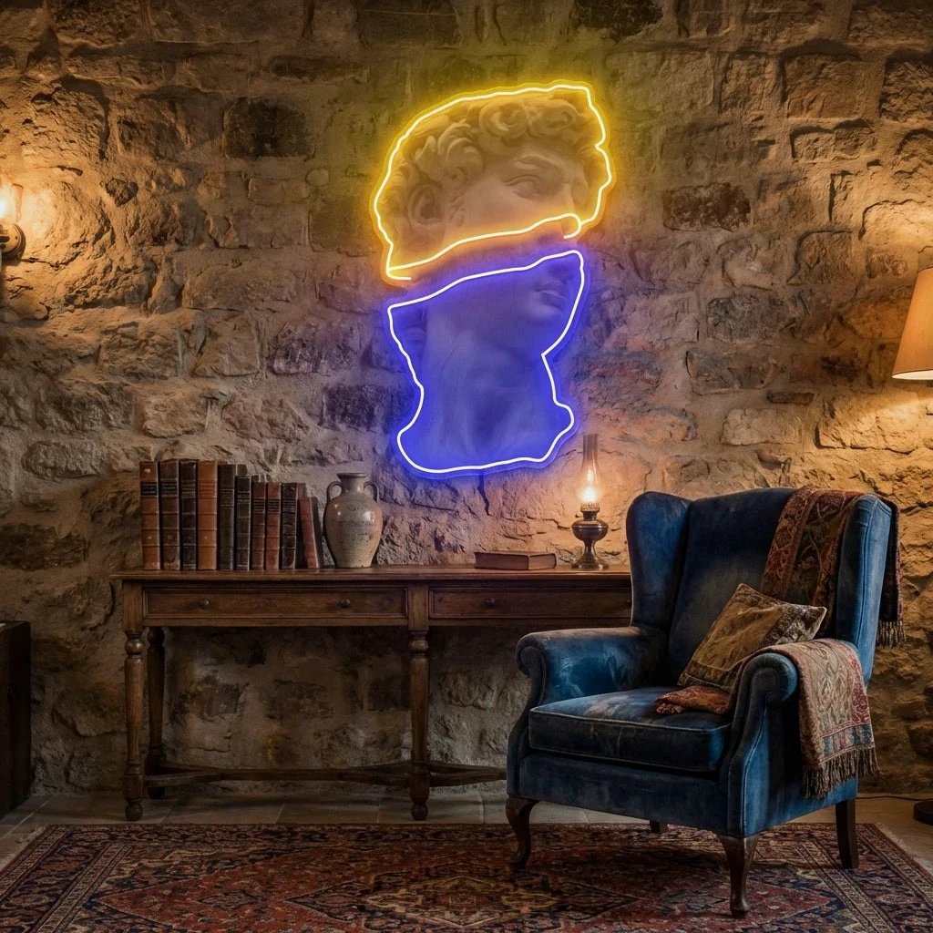 Statue Of David Neon Artwork Led Neon Sign Light
