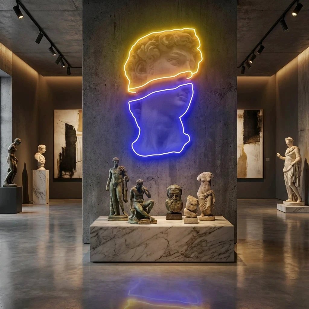 Statue Of David Neon Artwork Led Neon Sign Light