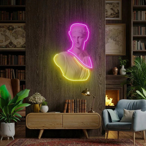 Statue of Woman Neon Artwork Led Neon Sign Light