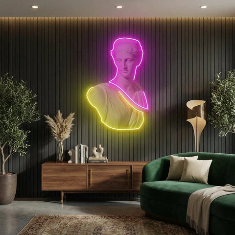 Statue of Woman Neon Artwork Led Neon Sign Light