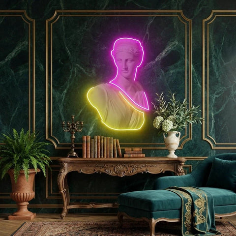 Statue of Woman Neon Artwork Led Neon Sign Light