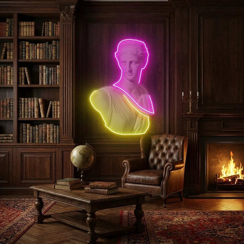 Statue of Woman Neon Artwork Led Neon Sign Light
