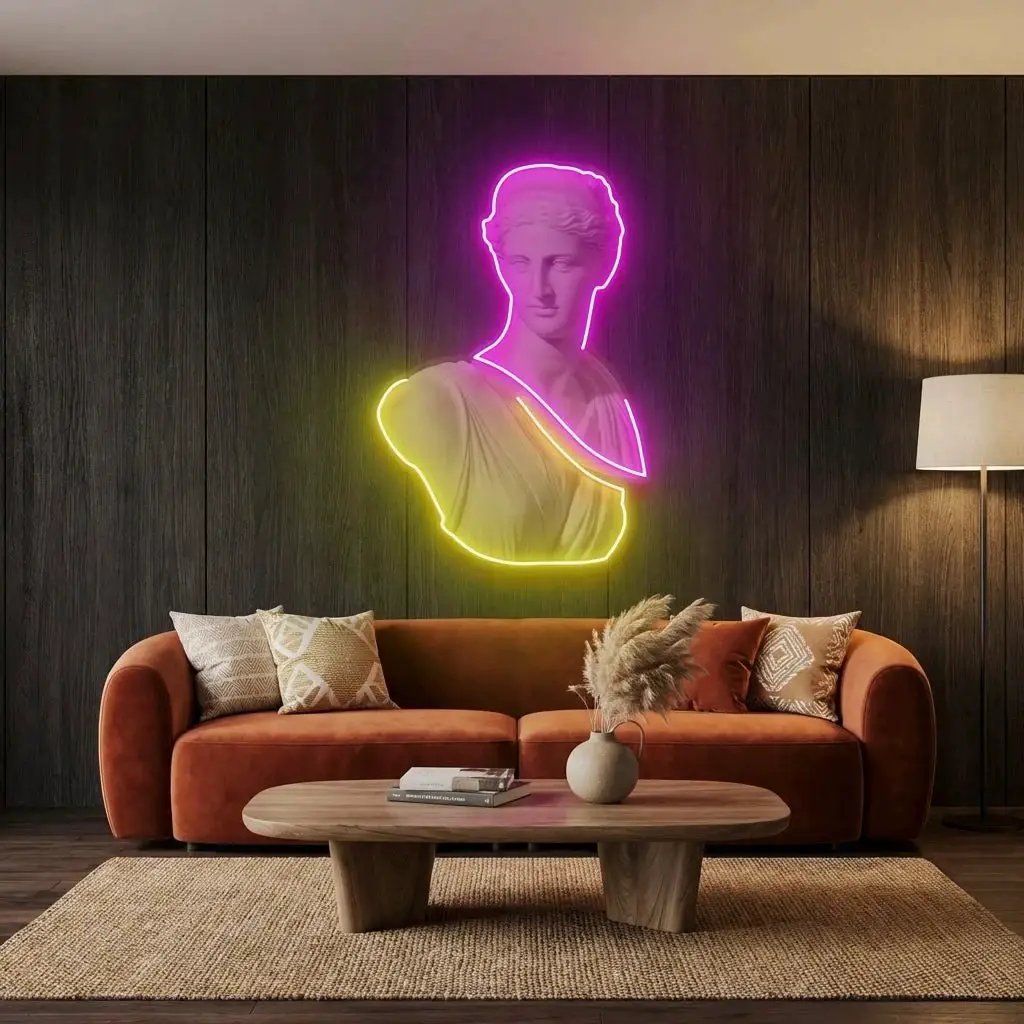 Statue of Woman Neon Artwork Led Neon Sign Light