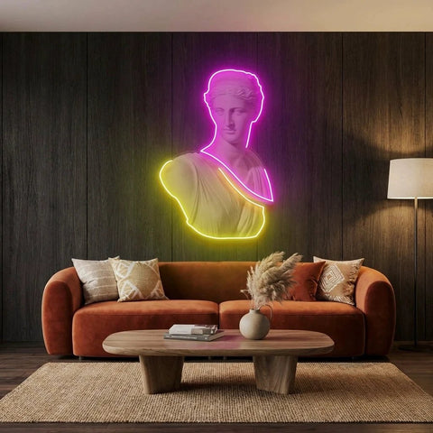 Statue of Woman Neon Artwork Led Neon Sign Light