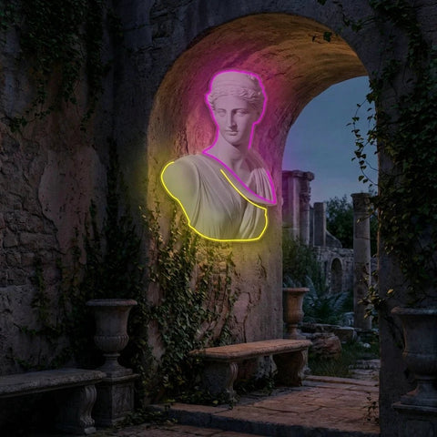 Statue of Woman Neon Artwork Led Neon Sign Light