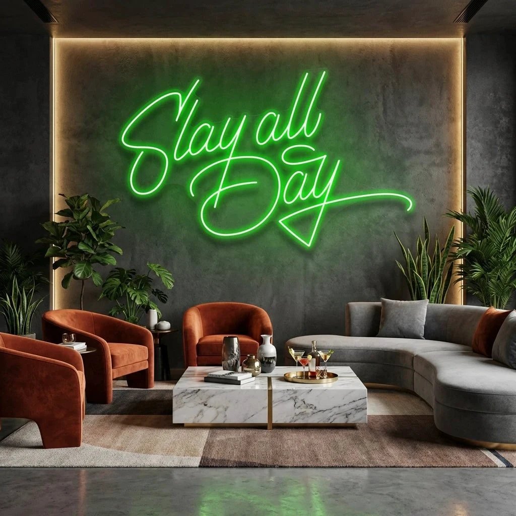 Stay All Day Led Neon Sign Light