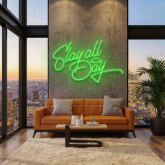 Stay All Day Led Neon Sign Light