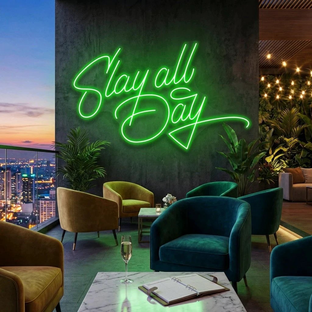 Stay All Day Led Neon Sign Light