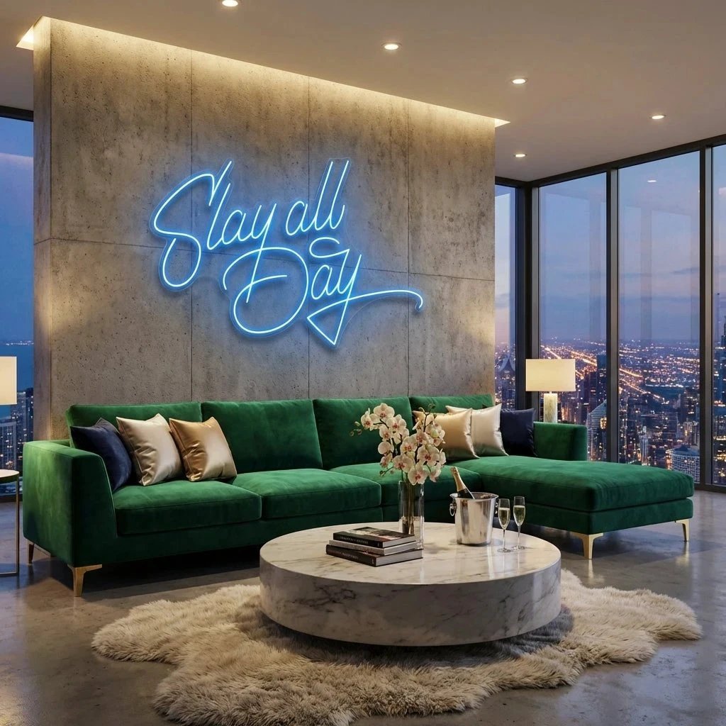 Stay All Day Led Neon Sign Light