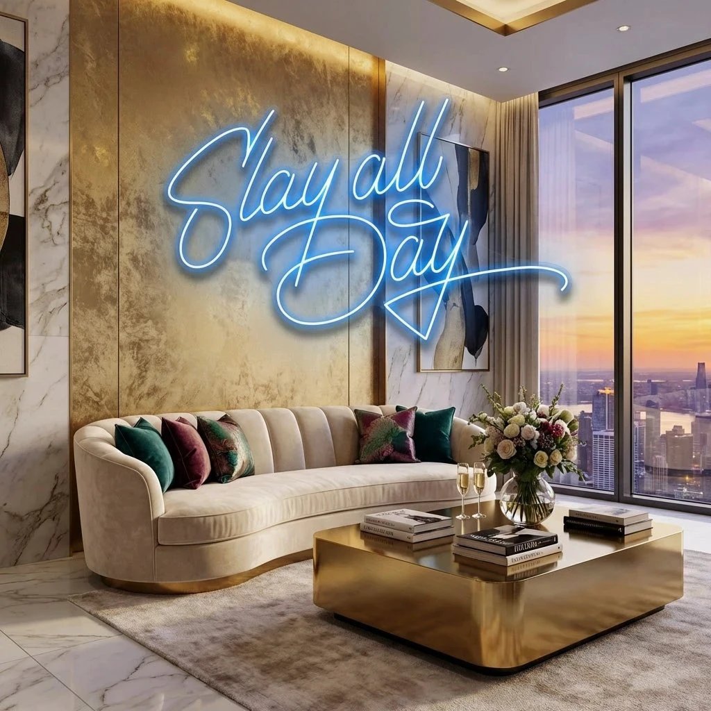 Stay All Day Led Neon Sign Light
