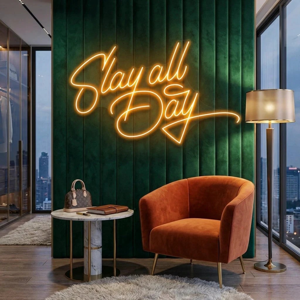 Stay All Day Led Neon Sign Light