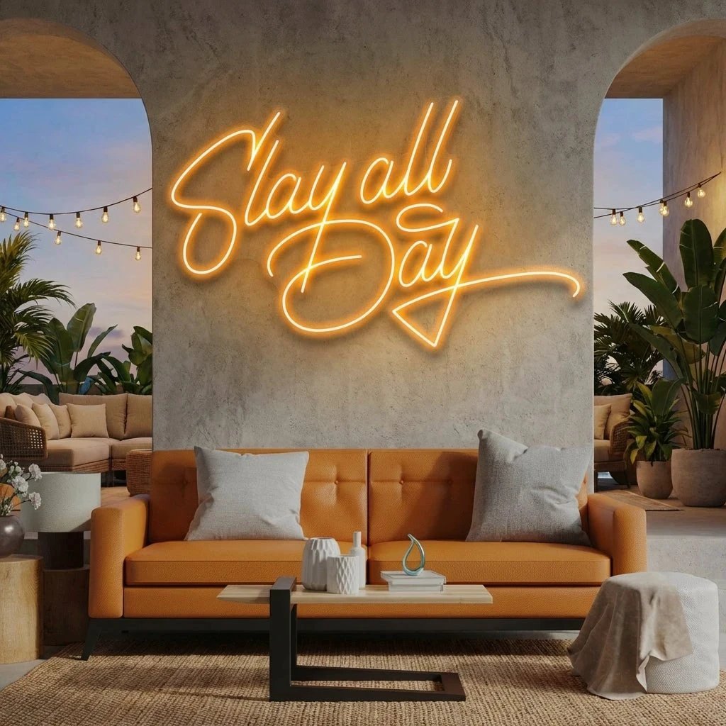 Stay All Day Led Neon Sign Light