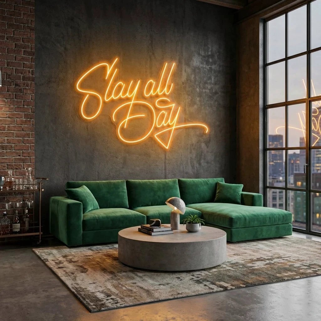 Stay All Day Led Neon Sign Light