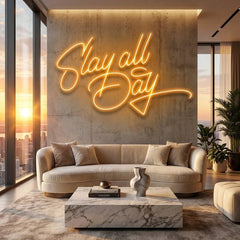 Stay All Day Led Neon Sign Light