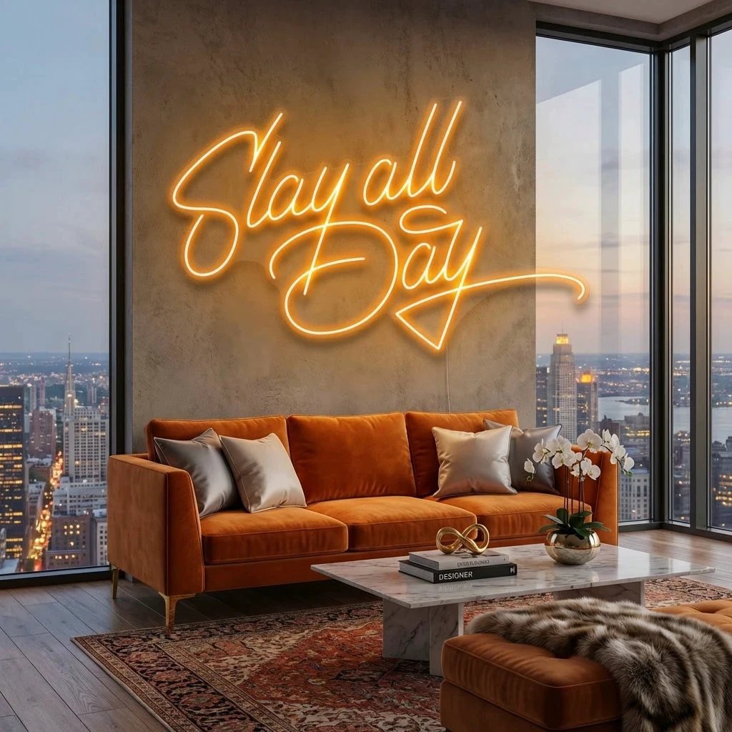 Stay All Day Led Neon Sign Light