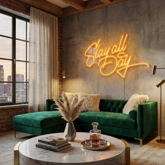 Stay All Day Led Neon Sign Light