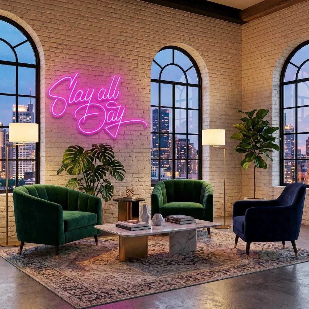 Stay All Day Led Neon Sign Light