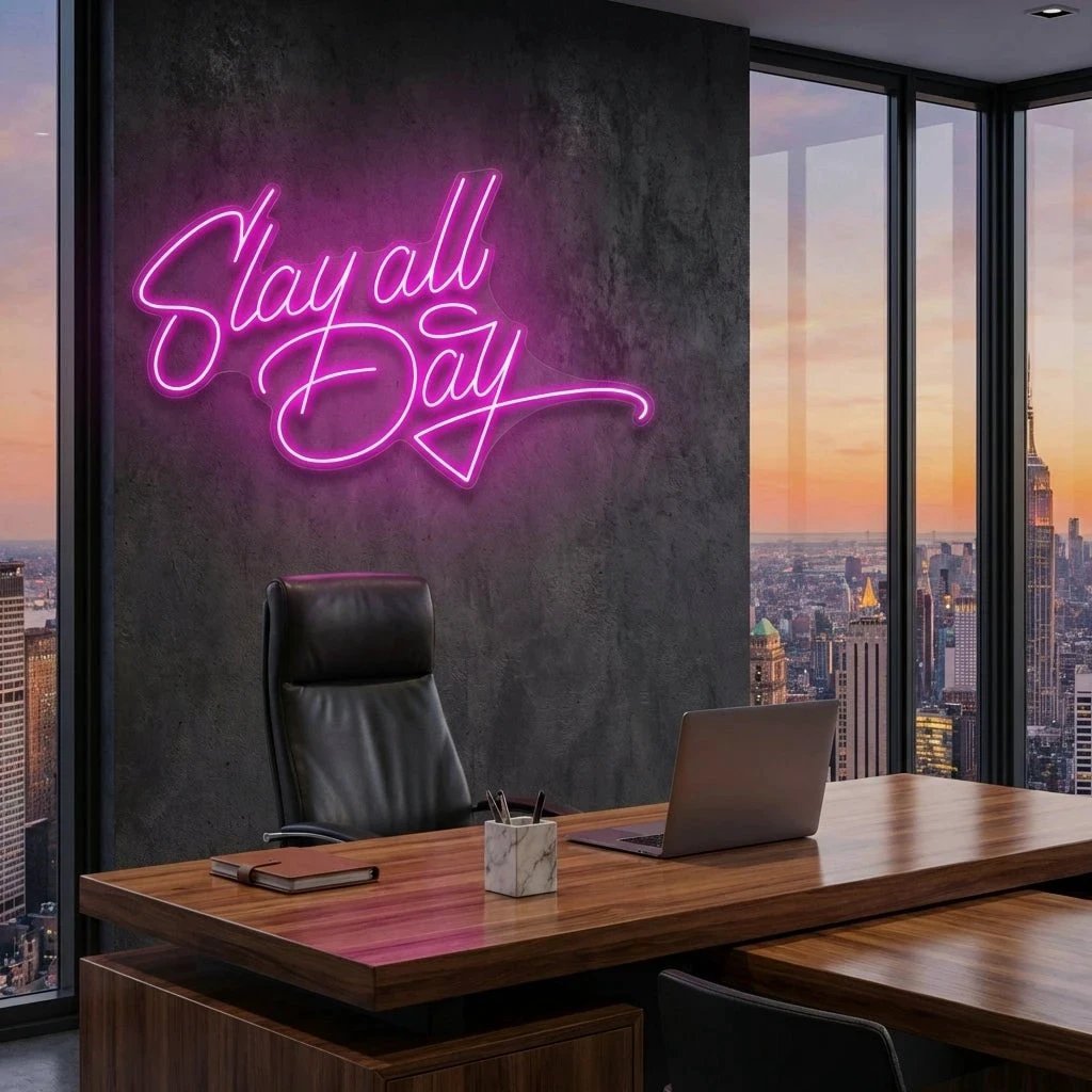 Stay All Day Led Neon Sign Light