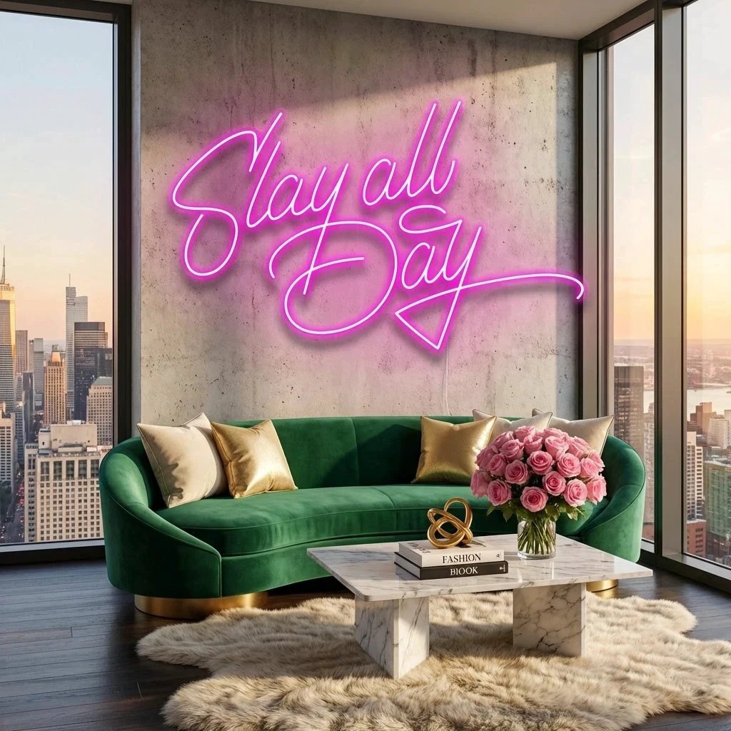 Stay All Day Led Neon Sign Light
