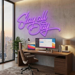 Stay All Day Led Neon Sign Light