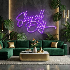 Stay All Day Led Neon Sign Light