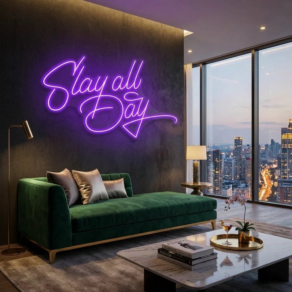 Stay All Day Led Neon Sign Light