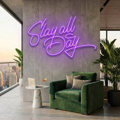 Stay All Day Led Neon Sign Light