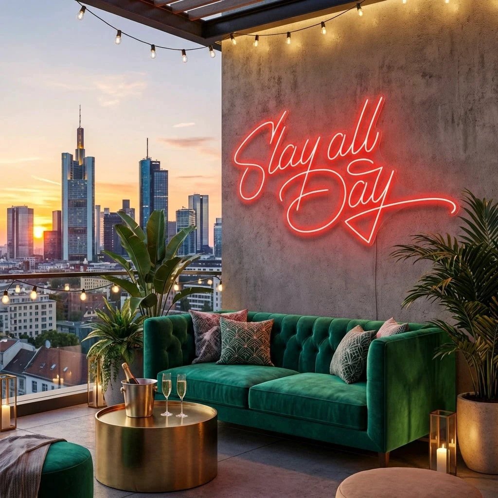 Stay All Day Led Neon Sign Light