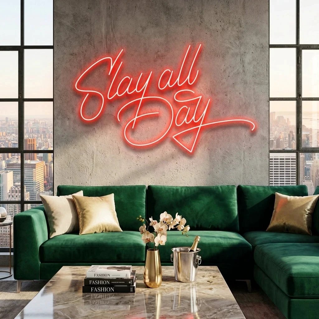 Stay All Day Led Neon Sign Light