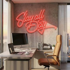 Stay All Day Led Neon Sign Light