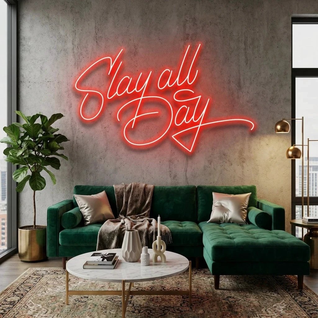 Stay All Day Led Neon Sign Light